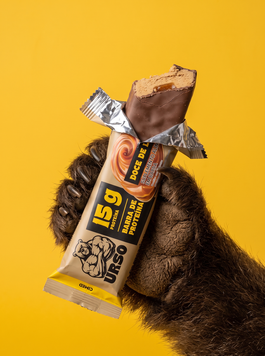 Barra de Proteína 15 g – Caixa com 12 Barras - URSO