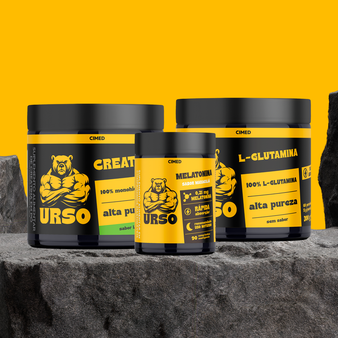 Kit Melatonina + Creatina + Glutamina - URSO