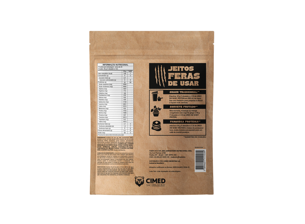 Whey Protein URSO 3W – Original (1 kg)