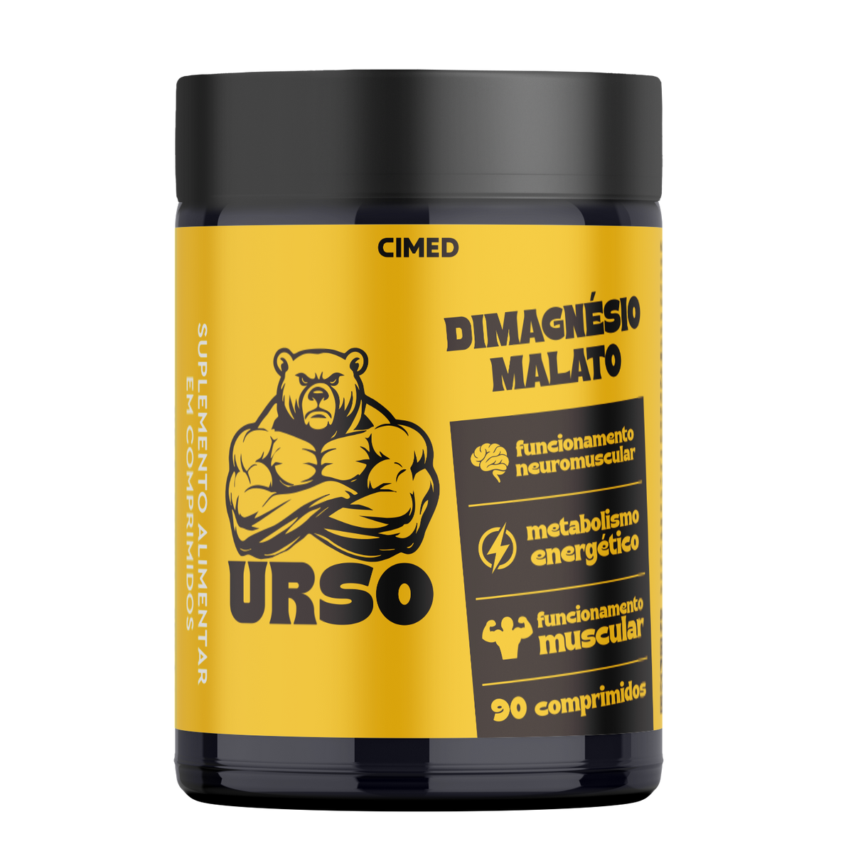 Magnésio Dimalato em Comprimidos (90 comprimidos) - Urso